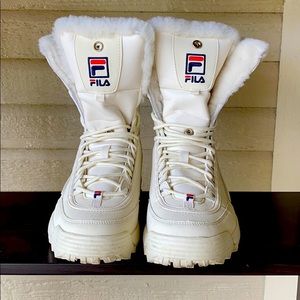 Fila Disruptor Shearling Boot - Gardenia